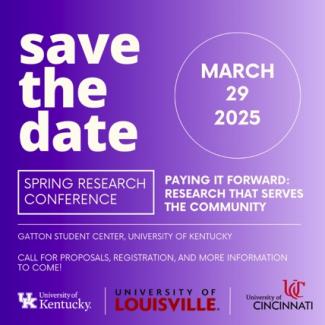 Save the Date Spring Research Conference